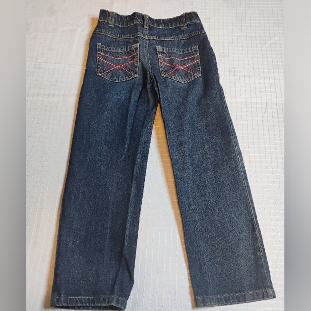 Stylish Denim Jeans with Red Stitching